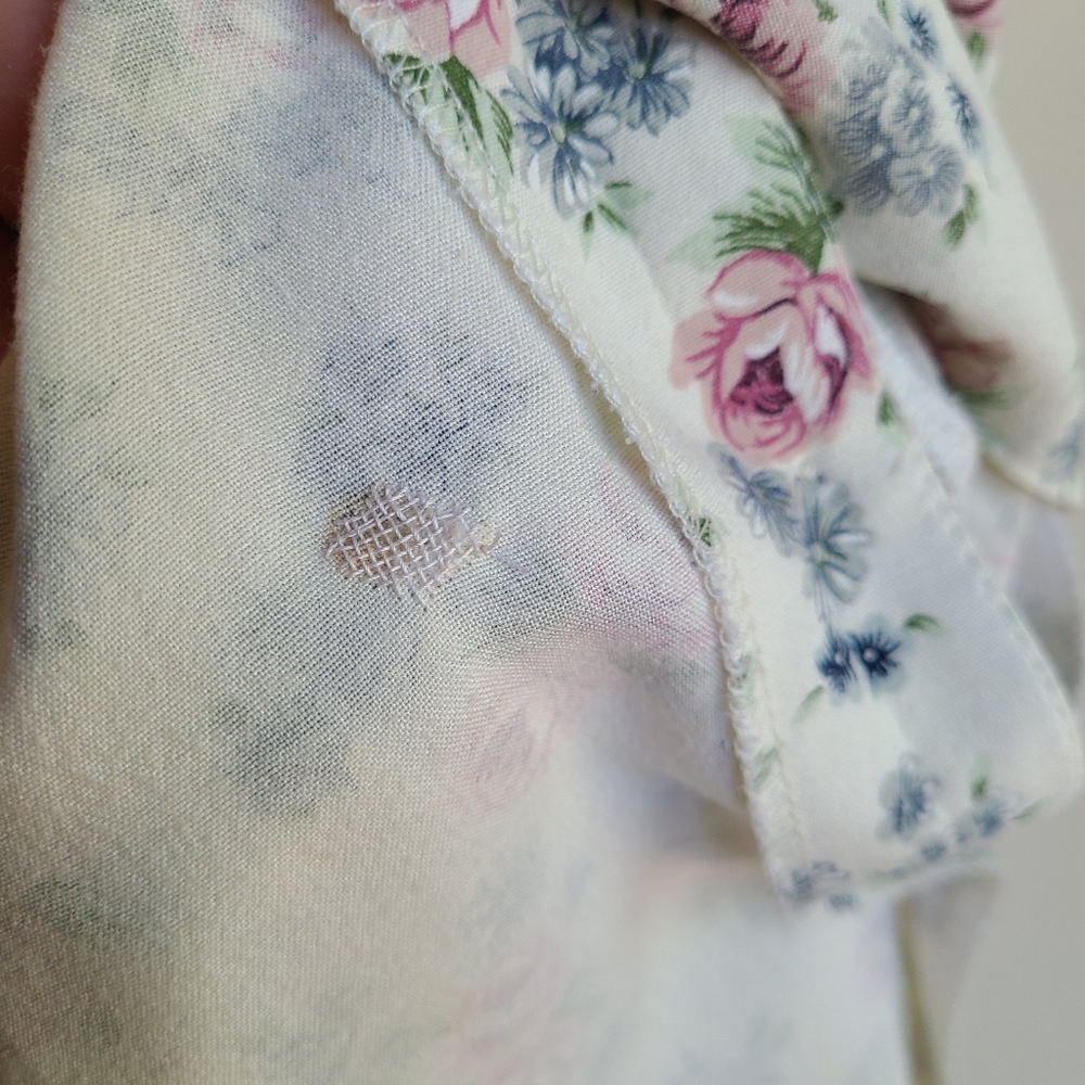 Vintage Ditsy Floral Button Up Maxi Dress - Picture 12 of 14